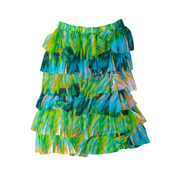 ASHLEY STEWART Plus Size 22 24 Plus Size Tiered Ruffle Skirt - Picture 1 of 5